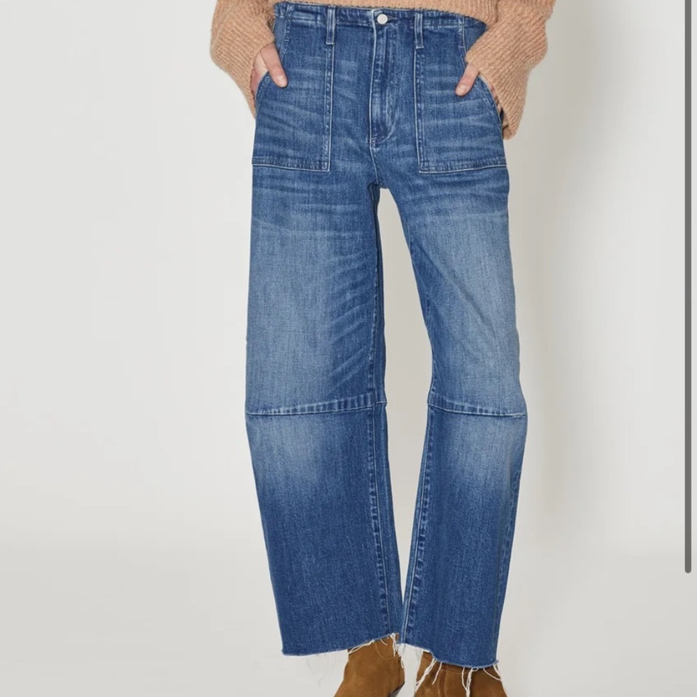 Le Jean Utility Soft Barrel Jean in London Calling Size 28